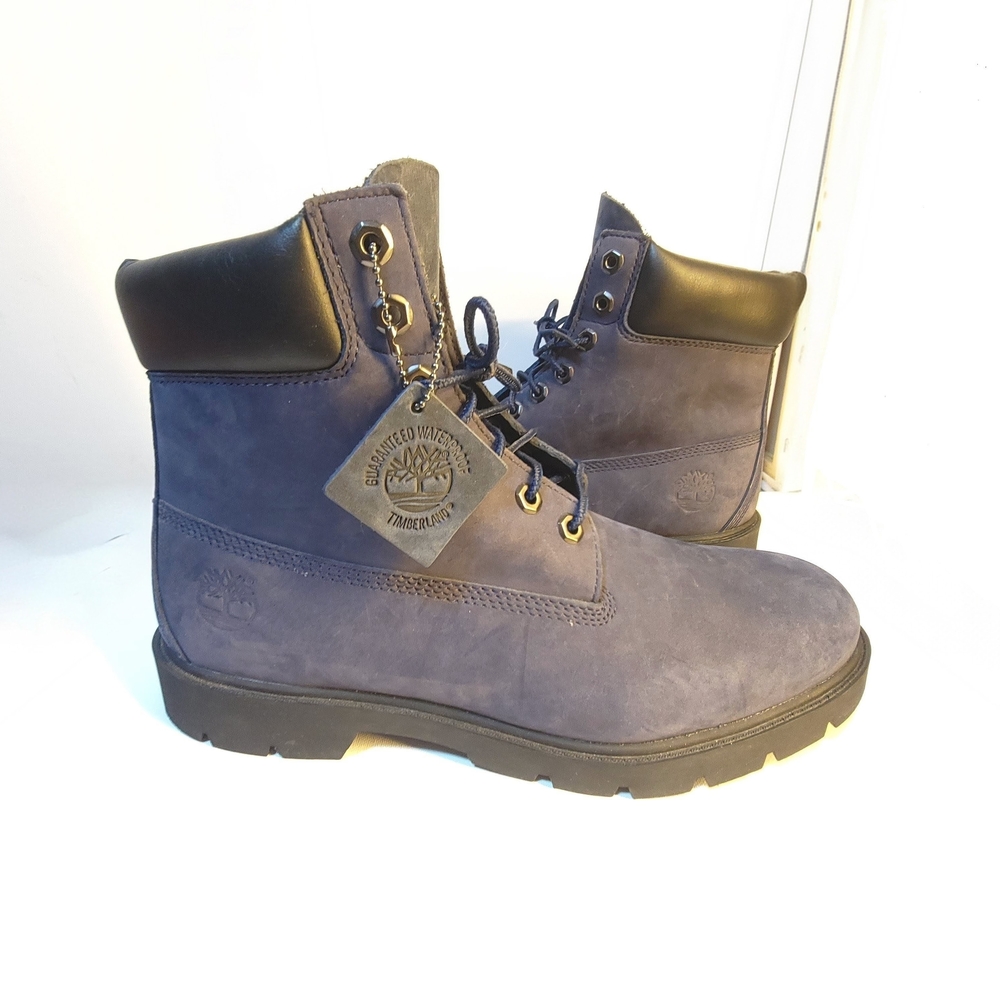 Timberland Men's 6" Navy Waterproof Boot Size 11